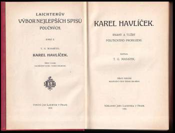 Tomáš Garrigue Masaryk: Karel Havlíček