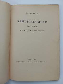František Krčma: Karel Hynek Mácha