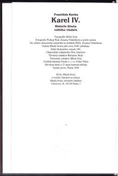 František Kavka: Karel IV