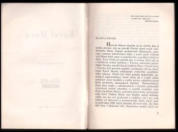 František Červinka: Karel Marx