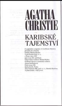Agatha Christie: Karibské tajemství