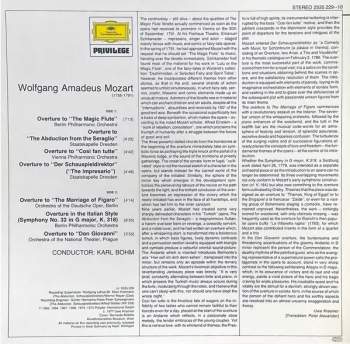 Wolfgang Amadeus Mozart: Karl Böhm Conducts Mozart Overtures