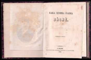 Karel Sudimír Šnajdr: Básně Karla S. Šnaidra