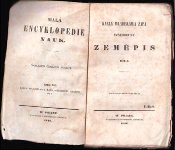 Karel Vladislav Zap: Karla Wladislawa Zapa wšeobecný zeměpis