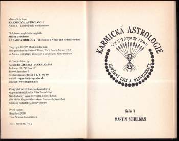 Martin Schulman: Karmická astrologie