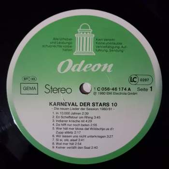 Various: Karneval Der Stars 10 - Die Neuen Lieder Der Session 1980/81