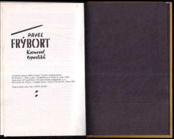 Pavel Frýbort: Karneval trpaslíků