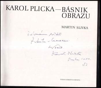 Martin Slivka: Karol Plicka