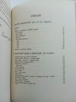 František Vodička: Karpatský jelen a jeho rod