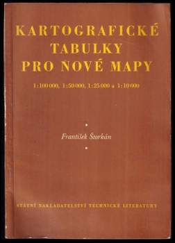 Kartografické tabulky pro nové mapy