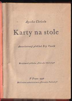 Agatha Christie: Karty na stole