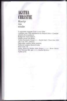 Agatha Christie: Karty na stole