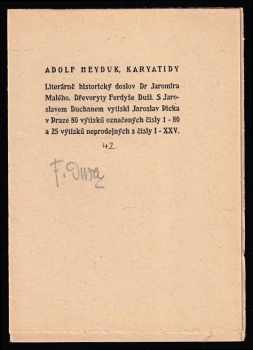 Adolf Heyduk: Karyatidy