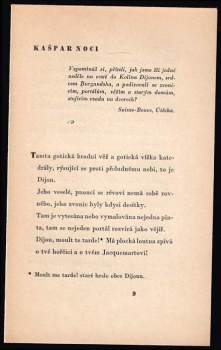 Aloysius Bertrand: Kašpar noci