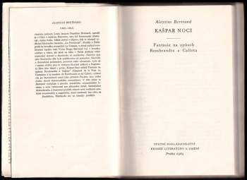 Aloysius Bertrand: Kašpar noci