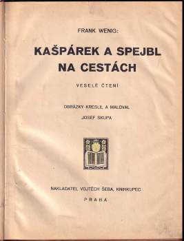 Frank Wenig: Kašpárek a Spejbl na cestách