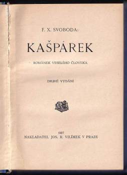 F. X Svoboda: Kašpárek