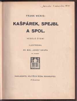 Frank Wenig: Kašpárek, Spejbl a spol