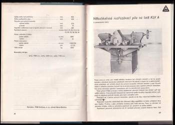 Katalog dřevařských strojů 1956