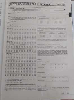 Katalog elektronických součástek, konstrukčních dílů, bloků a přístrojů