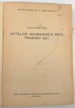 Katalog náhradních dílů
