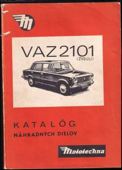 Katalóg náhradných dielov VAZ sedan 2101, VAZ combi 2102