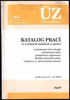 Katalog prací ve veřejných službách a správě