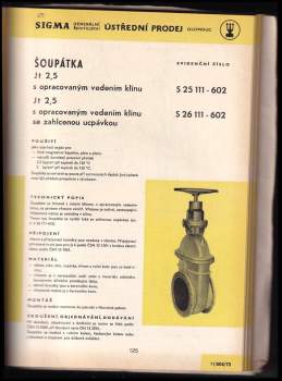 Katalog průmyslových armatur