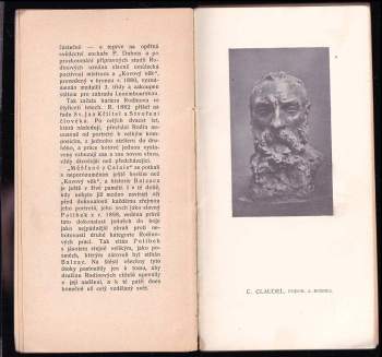 Auguste Rodin: Katalog výstavy děl sochaře Aug. Rodina v Praze