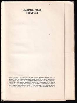 Vladimír Páral: Katapult