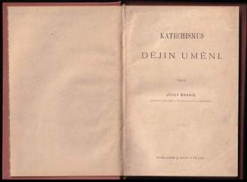 Josef Braniš: Katechismus dějin umění