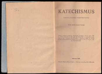 Katechismus katolického náboženství