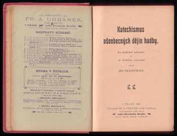 Jan Branberger: Katechismus všeobecných dějin hudby