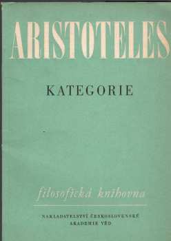 Aristotelés: Kategorie