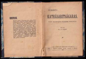 Somadeva Bhatta: Kathásaritságaras