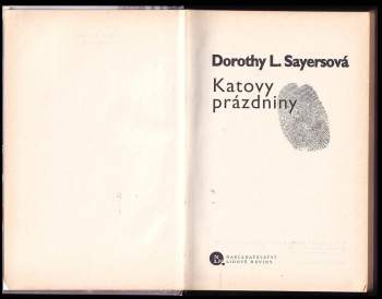 Dorothy L Sayers: Katovy prázdniny