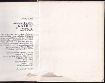 Ann Mari Falk: Katrin a Lotka