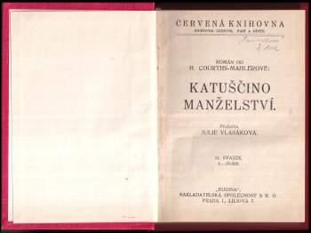 Hedwig Courths-Mahler: Katuščino manželství