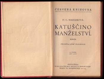 Hedwig Courths-Mahler: Katuščino manželství