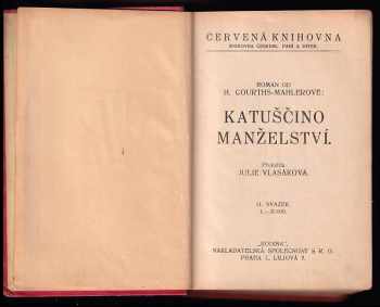 Hedwig Courths-Mahler: Katuščino manželství