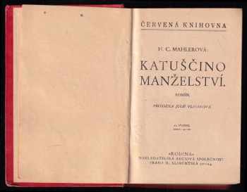 Hedwig Courths-Mahler: Katuščino manželství