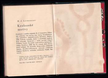 Michail Jur'jevič Lermontov: Kaukazské motívy