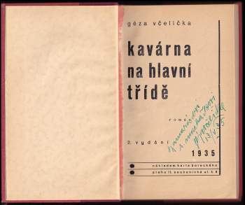 Géza Včelička: Kavárna na hlavní třídě