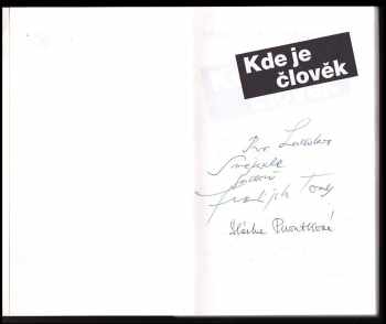 František Tomáš: Kde je člověk