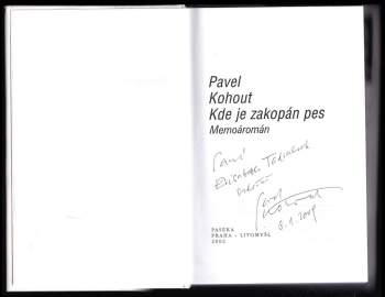 Pavel Kohout: Kde je zakopán pes
