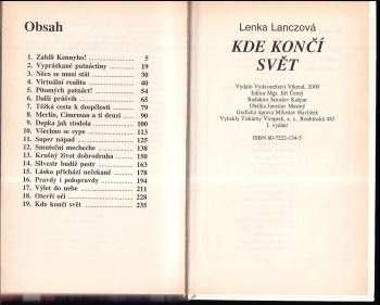 Lenka Lanczová: Kde končí svět