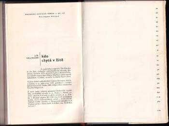 J. D Salinger: Kdo chytá v žitě