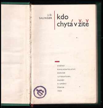 J. D Salinger: Kdo chytá v žitě