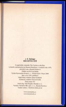 J. D Salinger: Kdo chytá v žitě