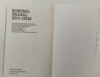 Bohumil Hrabal: Kdo jsem